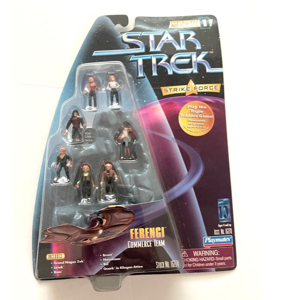 Ferengi Commerce Team Strike Force STAR TREK Warp Factor Series MOC NEW Vintage
